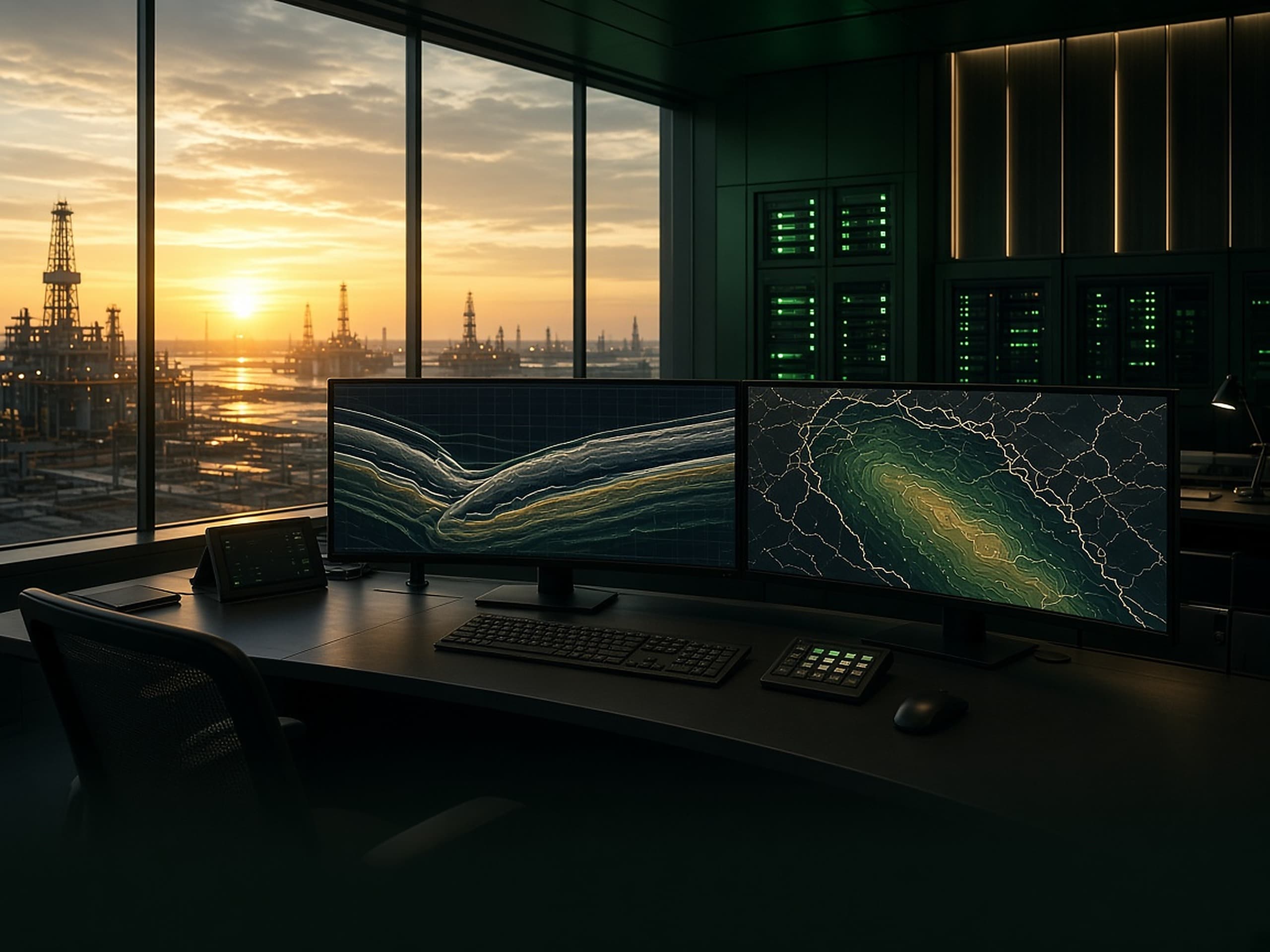 Secure petroleum data operations environment with seismic and basin visualization