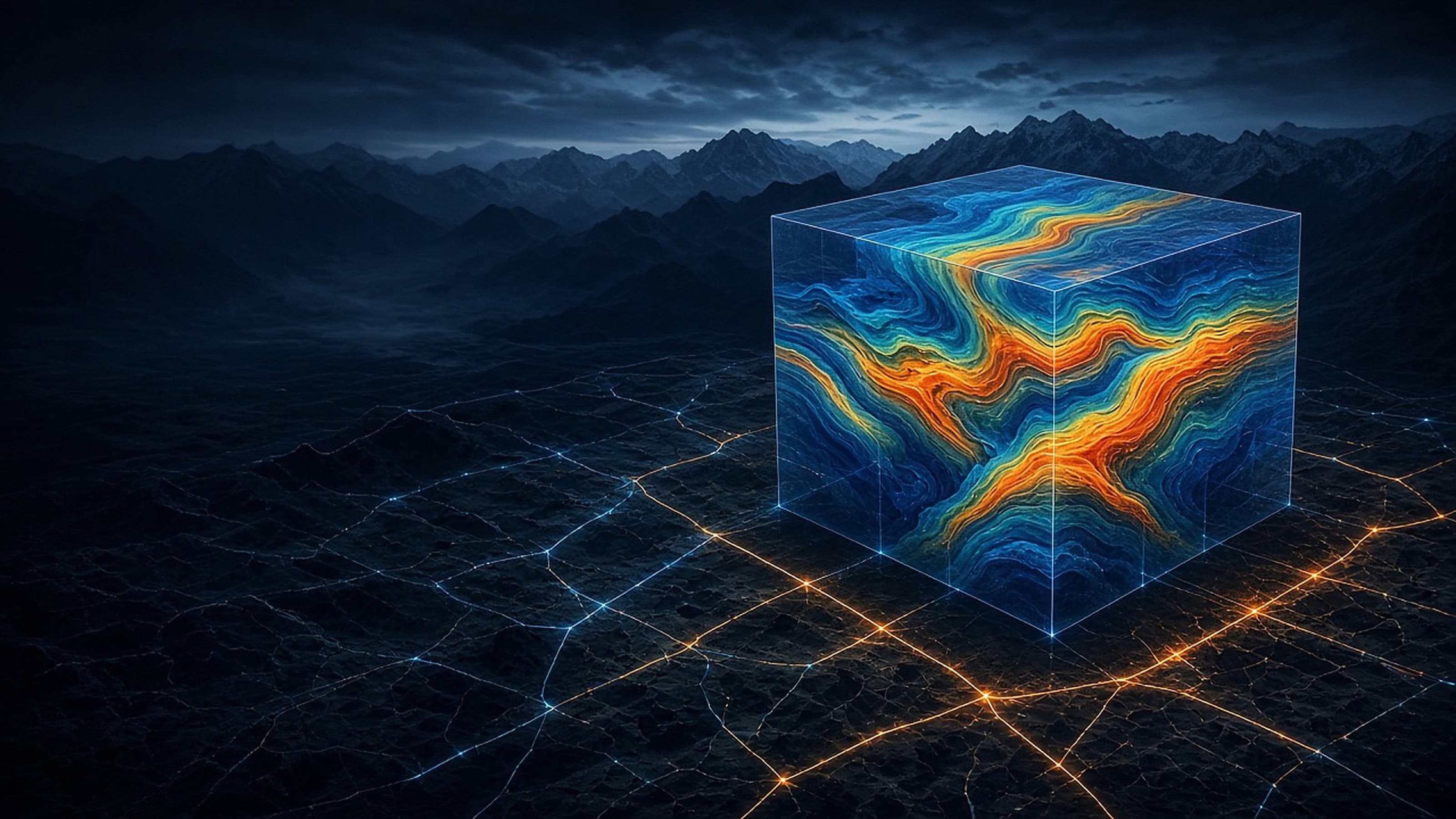 3D seismic volume and basin survey track visualization